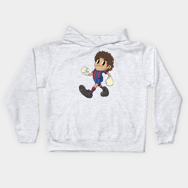 Football Boy Kids Hoodie by milatees